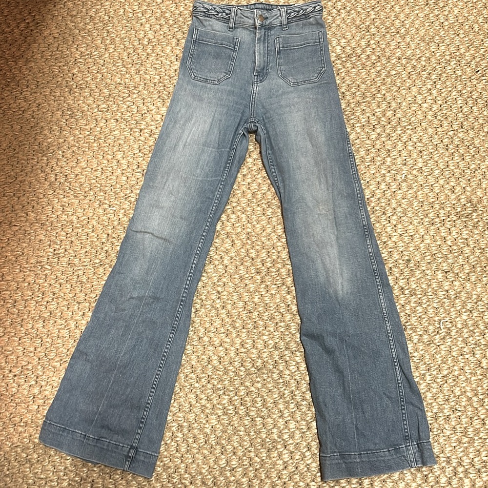 High-waisted Braided Aussie Denim